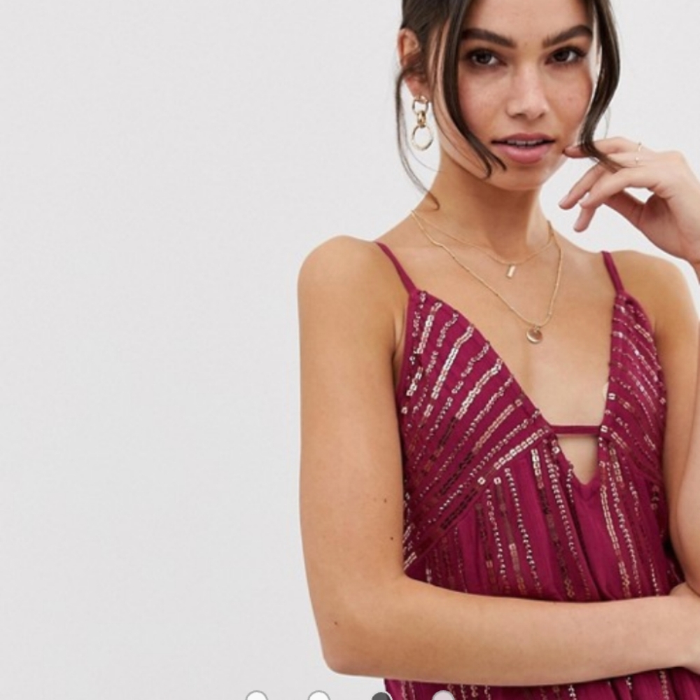 NEW Free People sequin mini dress - Picture 8 of 16